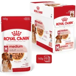 Royal Canin Medium Adult Gravy våtfoder för hund 10x140g
