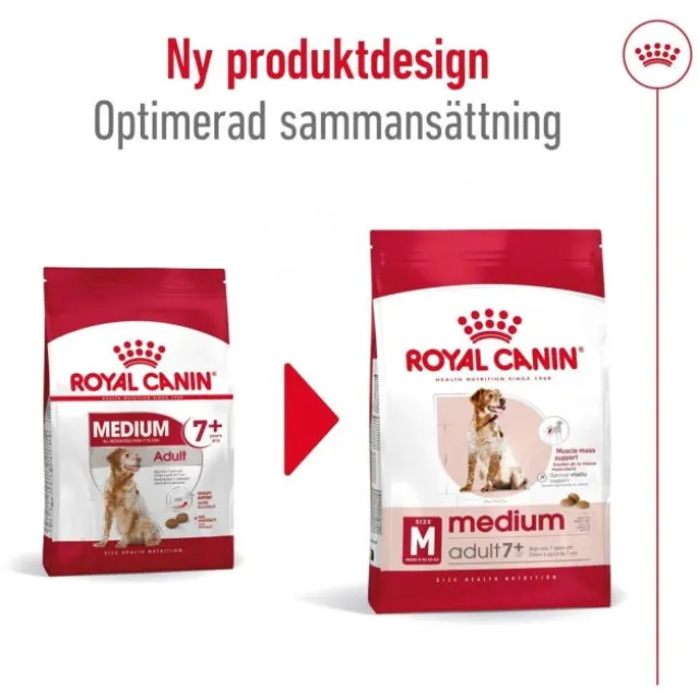 Royal Canin Medium Adult 7+ torrfoder för hund
