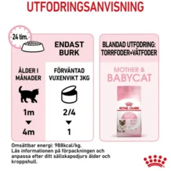 Royal Canin Mother & Babycat mousse våtfoder för katt och kattunge 195 g