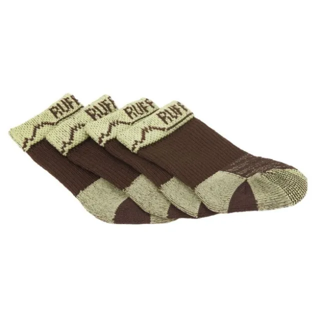 Ruffwear Bark'n'Boot Hundsocka Brun 4-pack