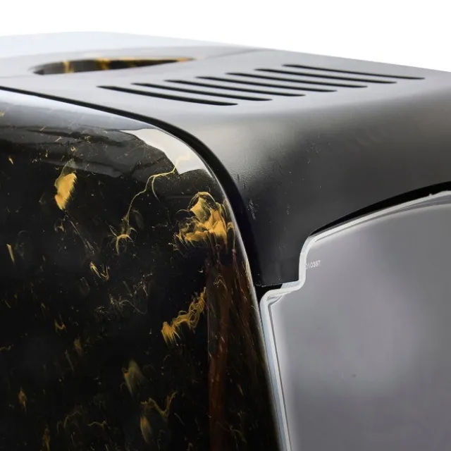 Savic Kattlåda Nestor Marble Svart/Guld 56 x 39 x 38,5 cm