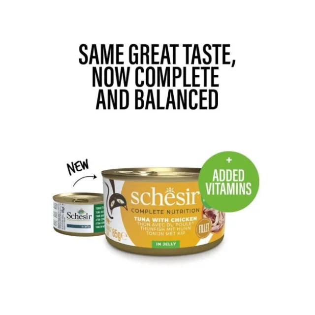 Schesir Cat Adult Tuna & Chicken in Jelly 85 g