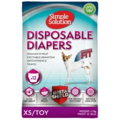 Simple Solution Disposable Diaper Blöja till Hund 12-pack