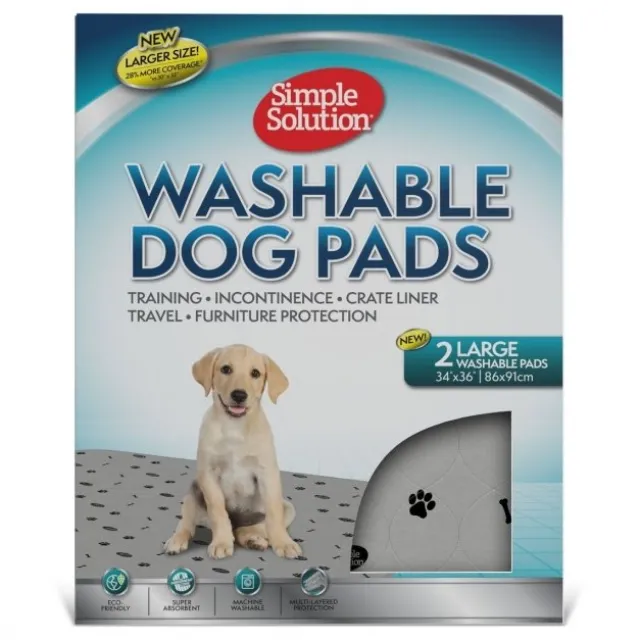 SimpleSolution Washable Dog Pads 2-pack