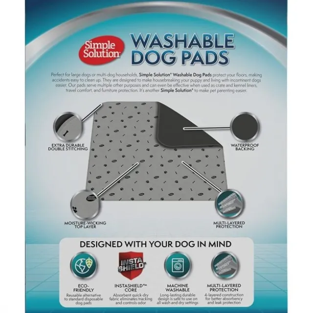 SimpleSolution Washable Dog Pads 2-pack