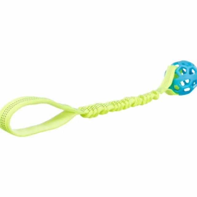 Trixie Bungee Tugger Elastisk Kampleksak med Boll 7/48 cm