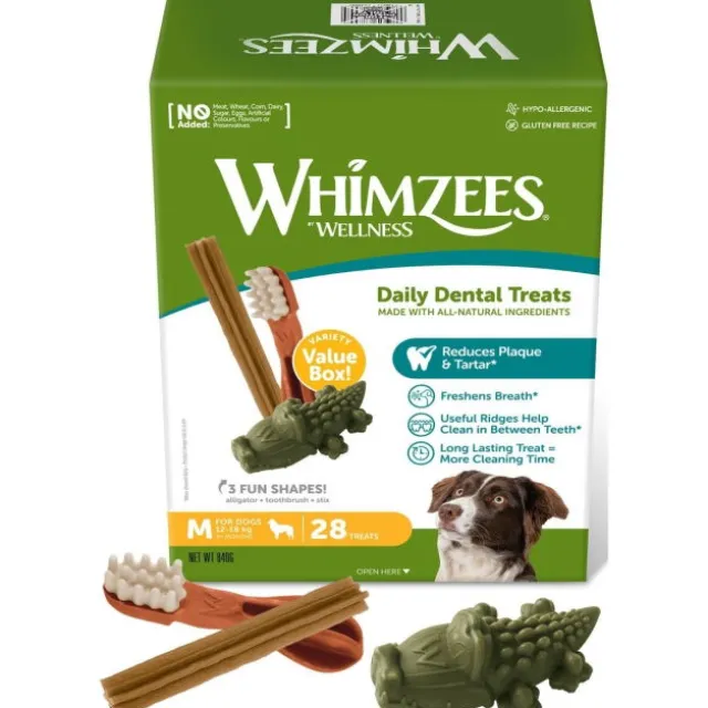 Whimzees Variety Value Pack M 28-pack
